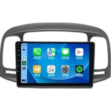 Navi2Go Hyundai Accent Era Siyah 2006-2012 8gb Ram 128GB Hafıza 8 Çekirdek Carplay Android Multimedya