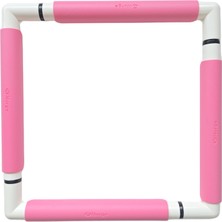 Nurge 29X29 cm Klipsli Nakış Kasnağı Pembe
