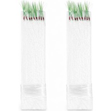 Seyyah Marin Istavrit Çaparisi 10 Iğneli Yeşil Simli 12/30 Misinalı Hazır Takım – 2’li Paket