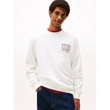 Tommy Hilfiger Erkek Tjm Regular Entry Dna Play Bisiklet Yaka Sweatshirt