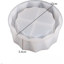 Hobiflex Silikon Kalıp Taş Tozu Ithal Dik Çizgili Dekoratif Saksı Mumluk Kalıbı Epoksi Reçine HB285-0153