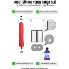 Roborock Qrevo Pro/s/max ile Uyumlu Yenileme Beyaz Fırça Filtre Mop Deterjan Seti