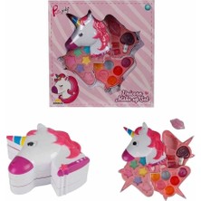 Shoplet Unicorn Şekilli 3 Katlı Makyaj Güzellik Seti
