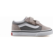 Vans Old Skool V Bebek Günlük Ayakkabı VN000CRW85T1 Gri