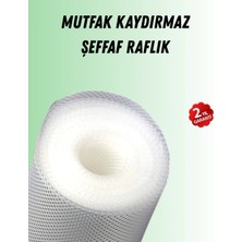 Aesco Şeffaf Mutfak Raflığı ve Çekmece Kaplaması Kaydırmaz Pvc