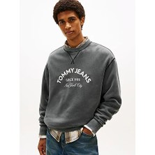 Tommy Hilfiger Erkek Tjm Regular Applique Bisiklet Yaka Sweatshirt