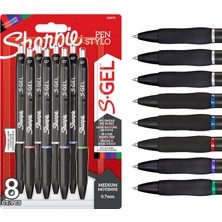 Sharpie Gel Jel Mürekkepli Kalem, 0.7 mm, 8'li Blister