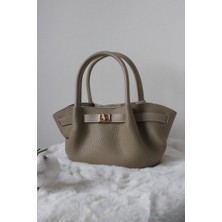 Valeri Stone Bej Deri Çanta