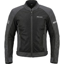 Motoanl Motosiklet Yazlık Mont Full Korumalı Motorcu Mesh Montu Grey