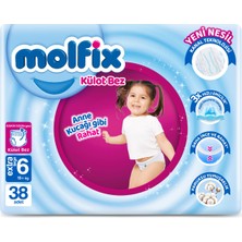 Molfix Külot Bez Jumbo Paket 6 Beden 15+ kg 38 Adet