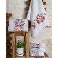 Ünsal Tekstil Buldan Üretimi Çeyizlik Beren Kadife 6'lı El/yüz Havlusu I 50X90
