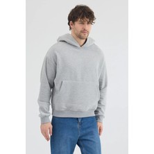 Fancy & Fun Unisex Oversize Geniş Kesim Pamuklu Yumuşak Dokulu 3 Iplik Kapüşonlu Sweatshirt