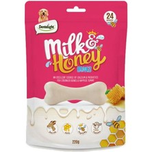 Dentalight Süt ve Ballı Köpek Ödül Kemikleri 220 gr