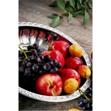 abnturk Salata Meyve Tabağı Mısır Kasesi 24 cm Derinlik 4CM-430 Paslanmaz Çelik