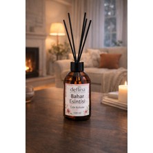 Deflina Kozmetik Bahar Esintisi Çubuklu Oda Kokusu Esansiyel Uçucu Yağ Sprıng Reed Diffuser 100 ml  HEDİYELİK