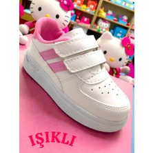 Ellaboni Işıklı Cırt Cırtlı Anatomik Günlük Hafif Esnek Taban Çocuk Spor Ayakkabı