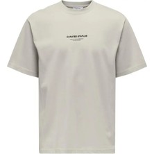 Only & Sons Onscurated Rlx Prınt Ss Tee Tr Erkek Gri T-Shirt - 22039102