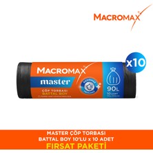Macromax Master Battal Boy Çöp Torbası 10’lu X10 Adet