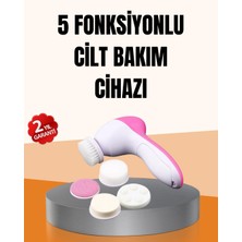 Aesco Derin Temizleme ve Masaj Için 5 Başlıklı Yüz Cilt Bakım Aleti