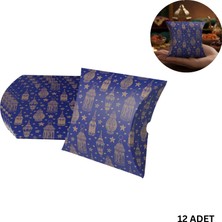 Roco Paper Co. Ramazan Desenli Karton Hediye Kutusu Bayram Hediyelik, Şeker, Yastık Kutu, 20X15X5 Cm, 12 Adet