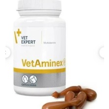 Vet Expert Vetaminex 60 Kapsül Kedi Köpek Büyüme, Bağışıklık ve Tüy Dökümü Desteği Sağlar