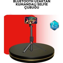 Aesco Dikey ve Yatay Çekim Destekli Selfie Stick Tripod