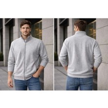 İnce Moda Giyim Erkek Kolej & Dik Yaka Fermuarlı Günlük Ceket – Modern Casual Kombin