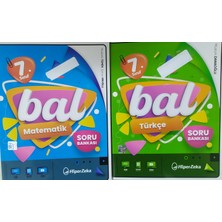 Hiper Zeka Yayınları 7. Sınıf Bal Matematik+Türkçe Soru Bankası