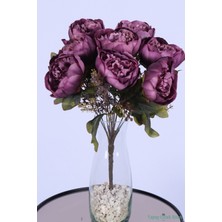 Yapay Çiçek Sitesi Yapay Şakayık Demeti Köpük Cipsolu Aranjman Mor 12 Dal