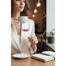 Fayra Accessories Elmas Montür Tavuskuşu Broş