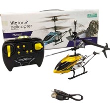 Aksoy Toys Uzaktan Kumandalı Şarjlı ve Işıklı Rc Helikopter Sarı Renk