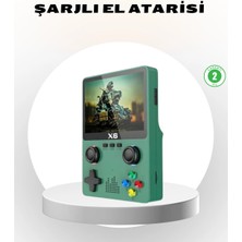 Aesco Taşınabilir Oyun Konsolu 3.5 Inç IPS Ekran Yaylı Çift Lr Tuşlu