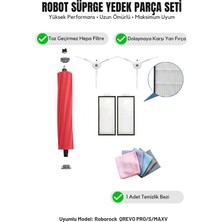 Roborock Qrevo Pro/s/max ile Uyumlu Yenileme Beyaz Fırça Filtre Temizlik Bezi Seti