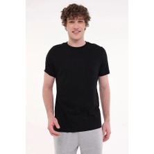 Kinetix MB Pam C 11SN220 6fx Siyah Erkek Kısa Kol T-Shirt