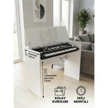 PS98 PS68 Nem 3100 Kapaklı Notalık Tuş Hassasiyetli Org Ahşap Org Sehpası Org Standı Klavye Sehpası