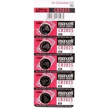 Erdo Ticaret Maxell CR2025 3V Lityum Düğme Pil 5'li Paket