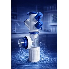 Simay Marketim 6 Girişli Mutfak ve Lavabo Sifonu Koku önleyici ve Kolay Temizlenebilir