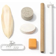 Papağanhane 7’li Kuş Mineral Vitamin Gaga Taşı Seti | Kalamar Kemiği Kalsiyum Enerji Blok Tünek