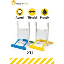 Papağanhane Aynalı Tünekli Kuş Oyuncağı – Ikili Taraftar Seti