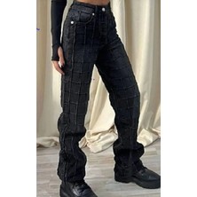 DENİKK Trend Özel Straight Kalıp Bol Paça Baggy Jean Denim Pantolon