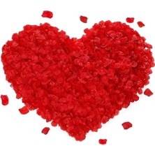 K-Yonlineticaret Kırmızı Renk Gül Yaprağı Şekilli Konfeti – 5 Paket 500 Adet