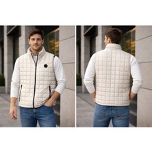 İnce Moda Giyim Erkek Slim Fit Kapitone Şişme Yelek – Hafif & Günlük Spor Model