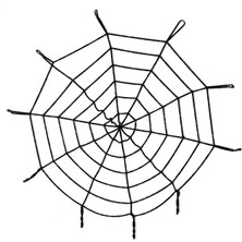 Erdo Ticaret Halloween Cadılar Bayramı Örümcek Ağ Dekor Siyah 1.5 Metre