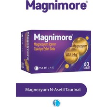 Magnimore Magnezyum Içeren Takviye Edici Gıda 60 Kapsül - Dezenfektan Hediyeli (%72 Alkol)