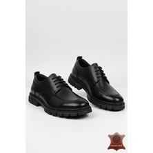 Big King Desenli Hakiki Deri Erkek Klasik Ayakkabı