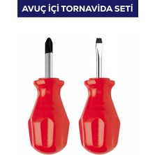 Erdo Ticaret 2'li Avuç Içi Tornavida Seti Düz Yıldız