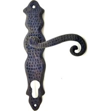 K-Yonlineticaret Antika Tarz Dekoratif Pirinç Ferforje Oda Kapı Kolu - 210X43 Mm, Oksit