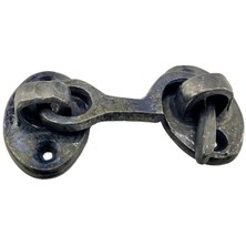 Aesco Eco Lounge Antika Tarz Dekoratif Pirinç Maymuncuk Çengeli - 5cm, Oksit