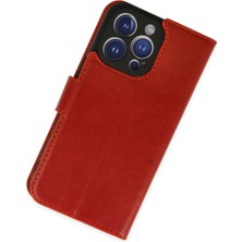 Najmaddin Newface Iphone 14 Pro Kılıf Trend S Plus Kapaklı Kılıf - Kırmızı