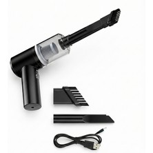 Aesco Güçlü Portatif Vakumlu Kablosuz Üflemeli Mini Araç Süpürgesi